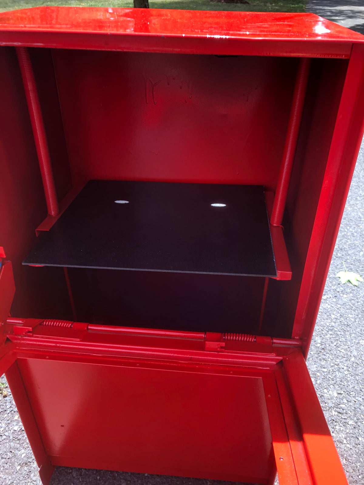 Custom painted Double Storage  Boxes-Two (2) doors-No Decals