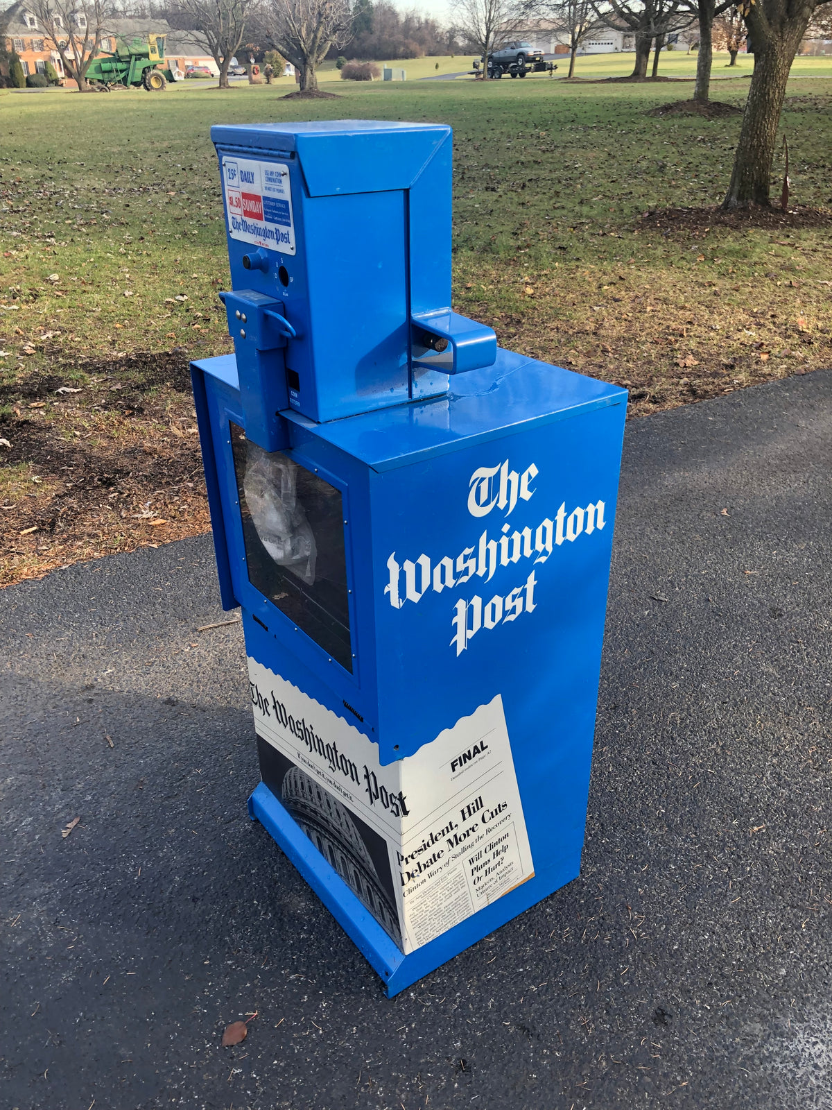 Washington Post Collectors Series--Wash Post Blue-Brand New Newsracks with 90's Logo