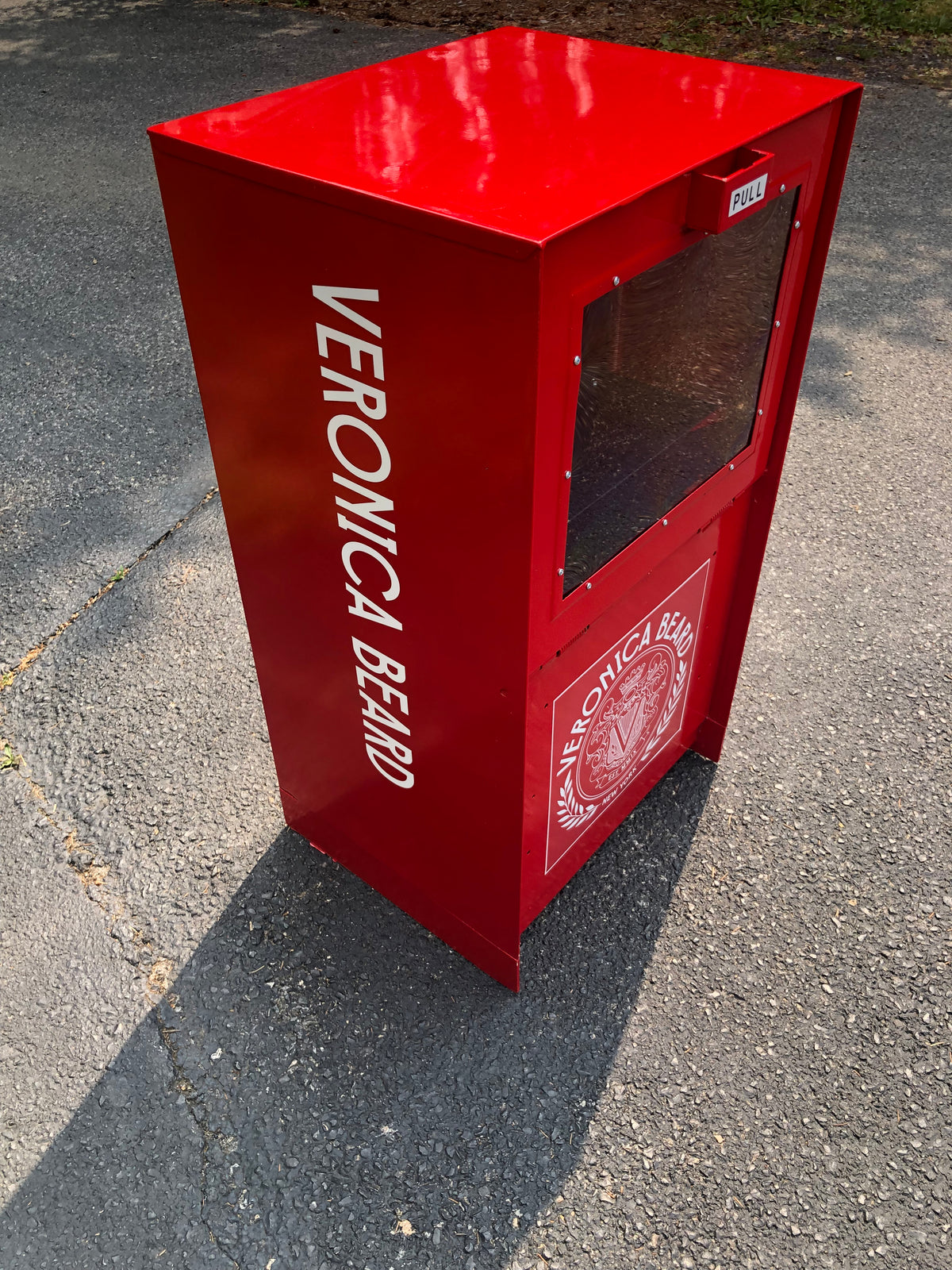 Custom Painted Library/Newspaper Box - (With Custom Decals)
