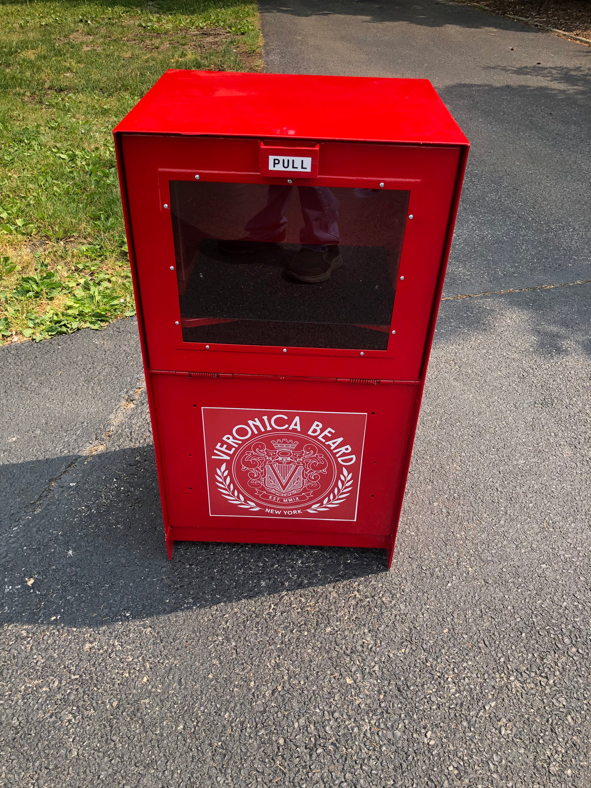 Custom Painted Library/Newspaper Box - (With Custom Decals)