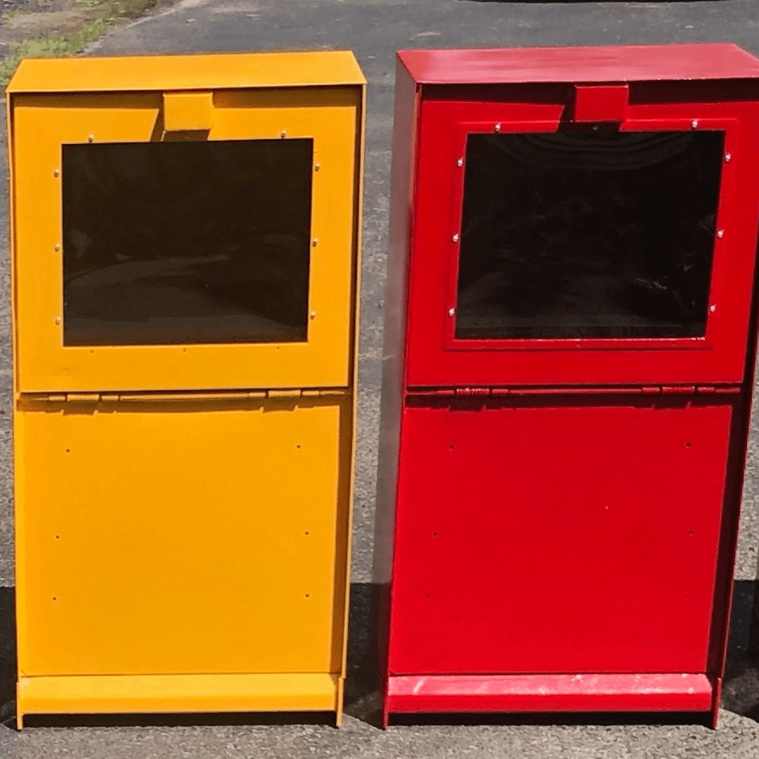 Custom Painted Newspaper Box (No Decals) - Impact Racks